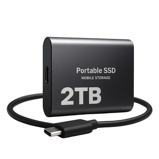 2TB Portable Solid State Drive – Lightning-Fast Transfer & Pocket-Size Storage for Laptops, Desktops, Mac & PC