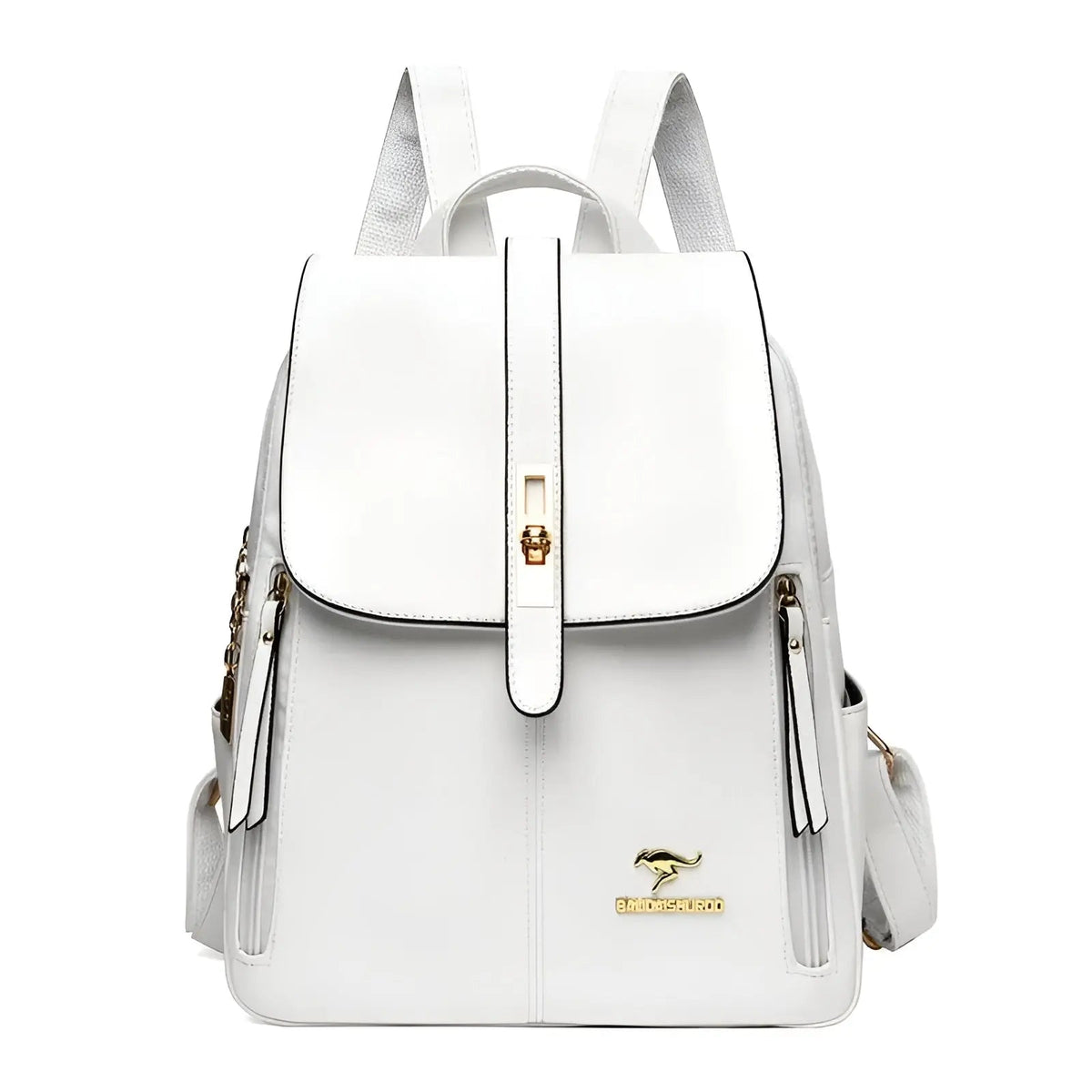 Convertible Leather Backpack Purse for Women — Multi-Pocket Daypack with Adjustable Straps for Travel, Work & Daily Essentials