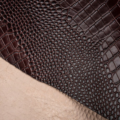 Genuine Leather Phone Case for Google Pixel – Textured Crocodile Grain Design with Raised Edges & Camera Protection