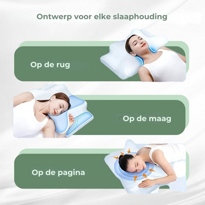 Contouring Cervical Support Sleep Cushion – Adaptive Foam for Back, Side & Stomach Sleepers