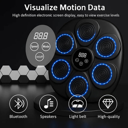 Dynamic Boxing Pad | Interactive Punching Pad with Rhythm Guidance | Enhance Coordination and Cardio Workouts