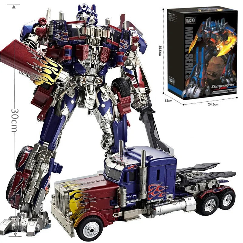 Action Figure Robot Toy with Remote Control, 6.5 Inch Transformer Toy Figure with Blades, Collectible Figure for Display