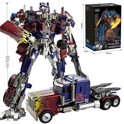 Action Figure Robot Toy with Remote Control, 6.5 Inch Transformer Toy Figure with Blades, Collectible Figure for Display