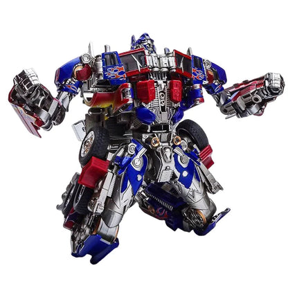 Action Figure Robot Toy with Remote Control, 6.5 Inch Transformer Toy Figure with Blades, Collectible Figure for Display