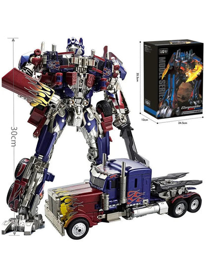 Action Figure Robot Toy with Remote Control, 6.5 Inch Transformer Toy Figure with Blades, Collectible Figure for Display
