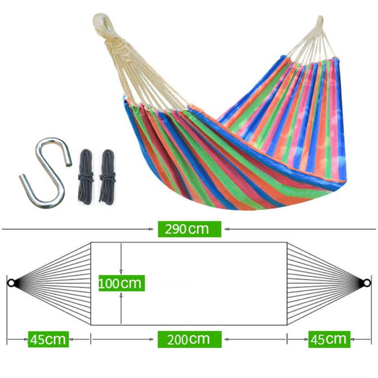 Hamac d'extérieur en toile double épaisseur avec cordes de sécurité renforcées | Portable et durable pour une relaxation ultime