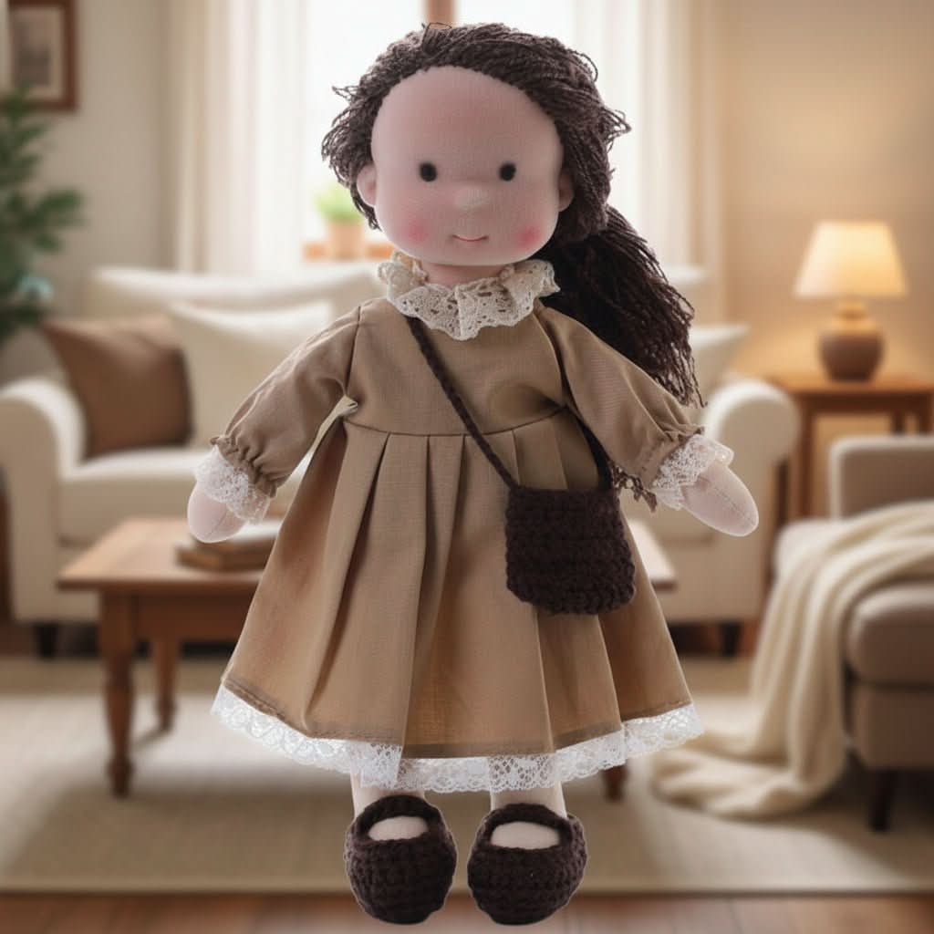 DOLLCREFT – Handmade Waldorf Cotton Doll for Creative Play