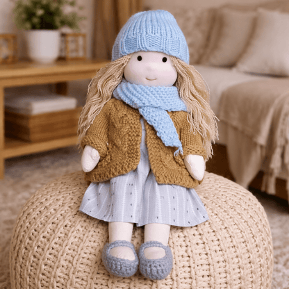 DOLLCREFT – Handmade Waldorf Cotton Doll for Creative Play