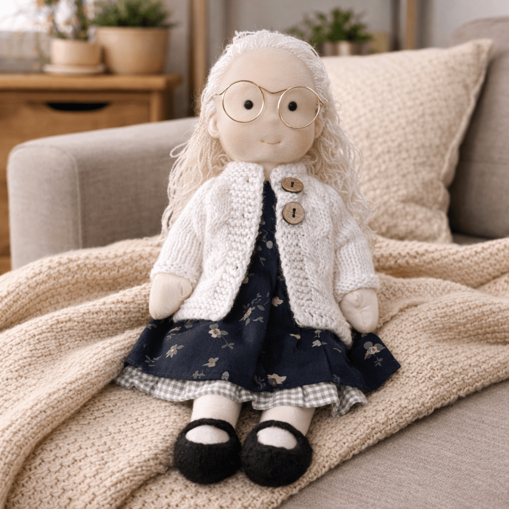 DOLLCREFT – Handmade Waldorf Cotton Doll for Creative Play