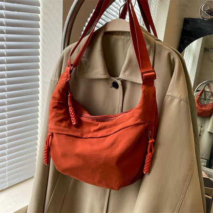 EVERCARRY | Nylon Shoulder Bag with Smart Compartments | Lightweight & Water-Repellent for Everyday Use