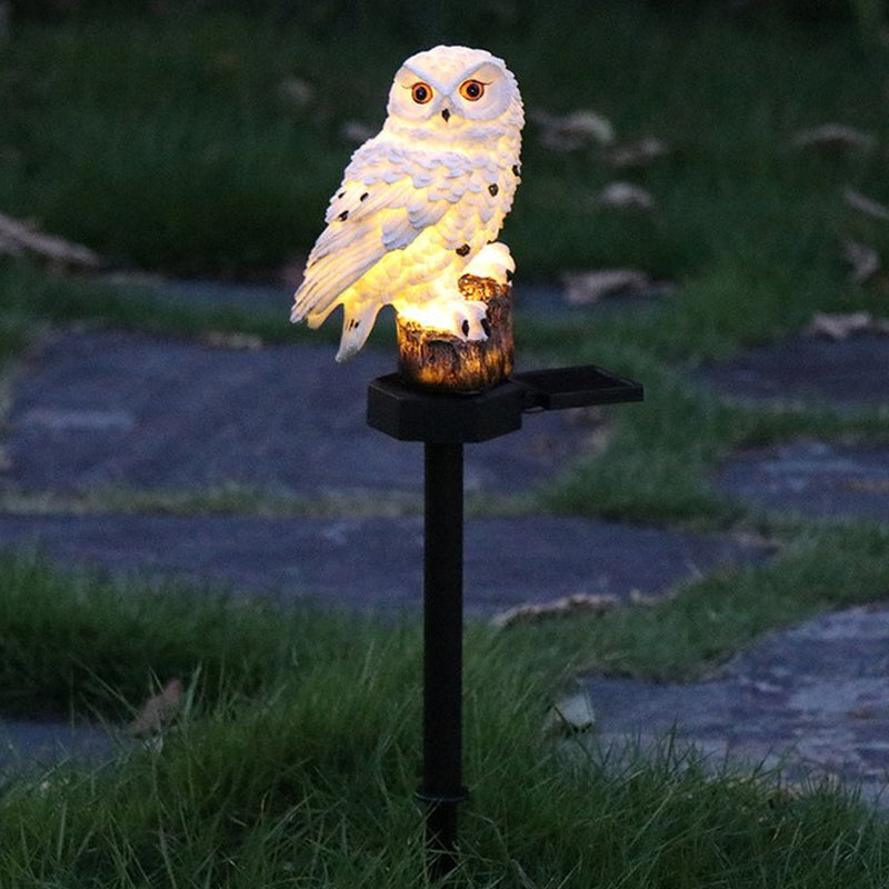 Statue de jardin solaire étanche avec éclairage LED