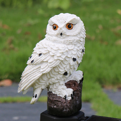 Statue de jardin solaire étanche avec éclairage LED