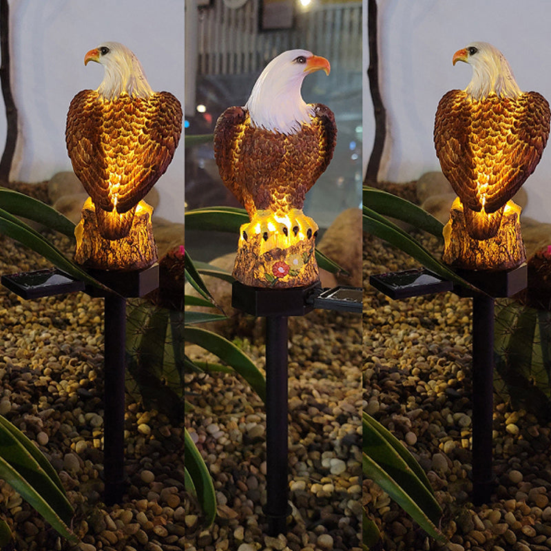 Statue de jardin solaire étanche avec éclairage LED