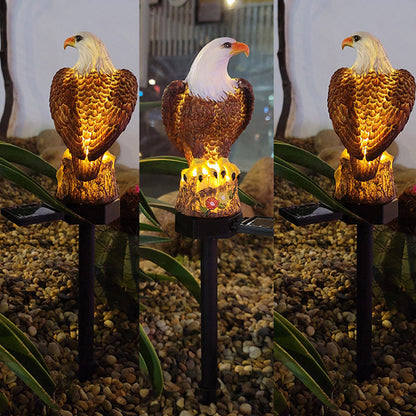 Statue de jardin solaire étanche avec éclairage LED