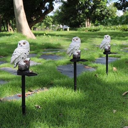Statue de jardin solaire étanche avec éclairage LED