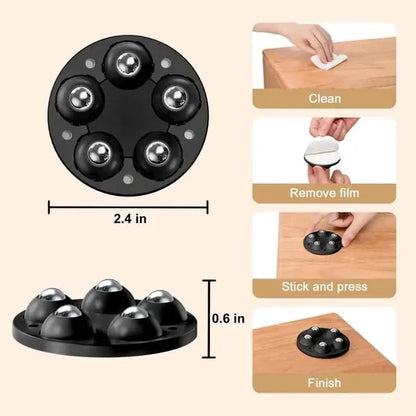WHEELFLOW – Furniture Leg Supports with Easy Glide Rollers