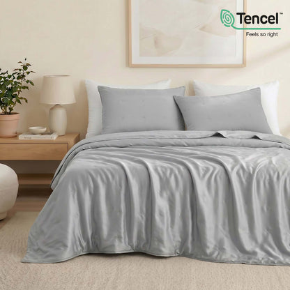 Eco-Friendly Comforter Set | Tencel Cooling Comforter with Moisture-Wicking Technology | Lightweight Design for Hot Sleepers