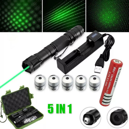 Eco-Friendly Laser Pointer | USB Rechargeable Green Laser with 532nm Beam | Perfect for Presentations and Stargazing