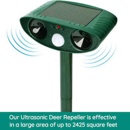 Motion-Activated Animal Repeller for Yards Lawns & Gardens – Humane Pest Control Device Outdoor – Solar Powered Critter Deterrent for Deer