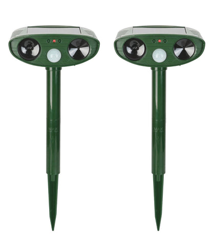 EcoGuard | Ultrasonic Chipmunk Repeller with Solar Power & Motion Sensor | 2425 sq ft Coverage for Safe Pest Control