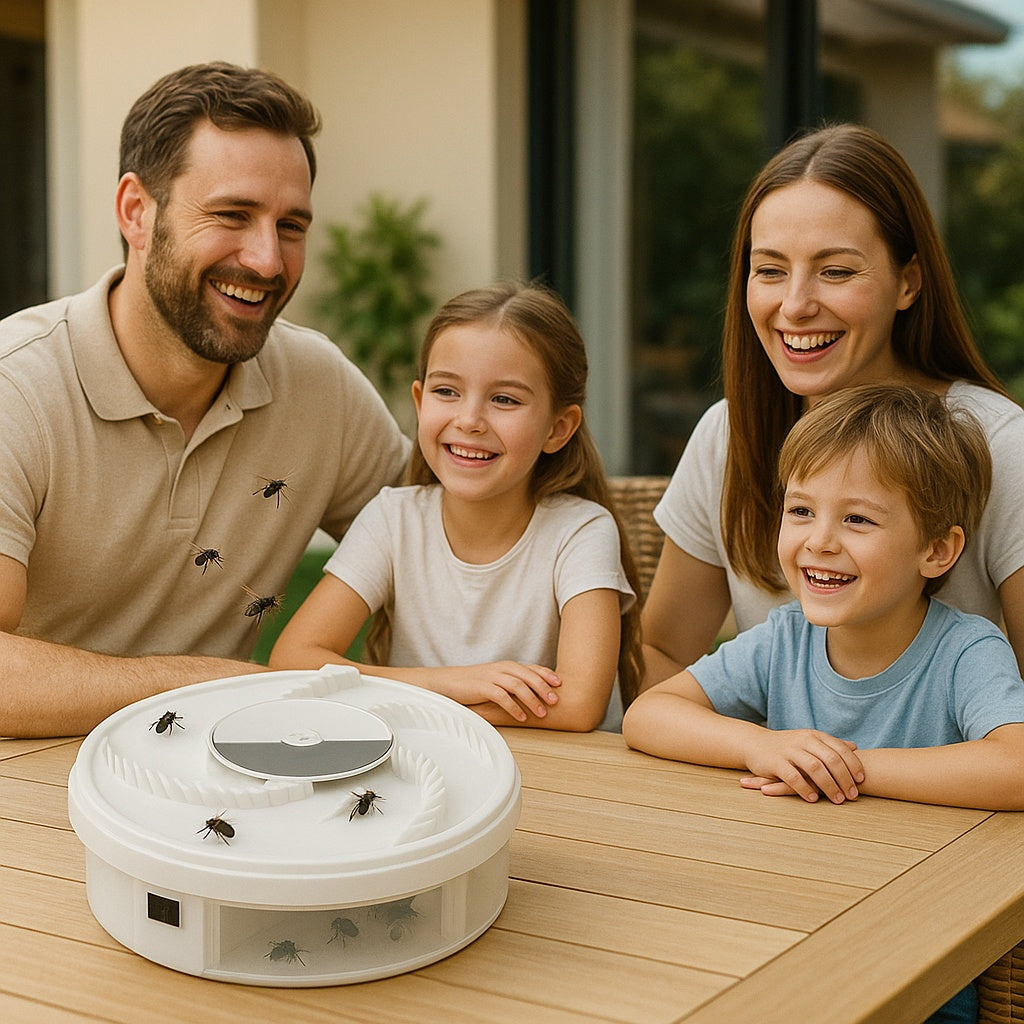 EcoTrappe | Electric Fly Catcher with LED Light & USB Power | Natural Solution for a Fly-Free Home