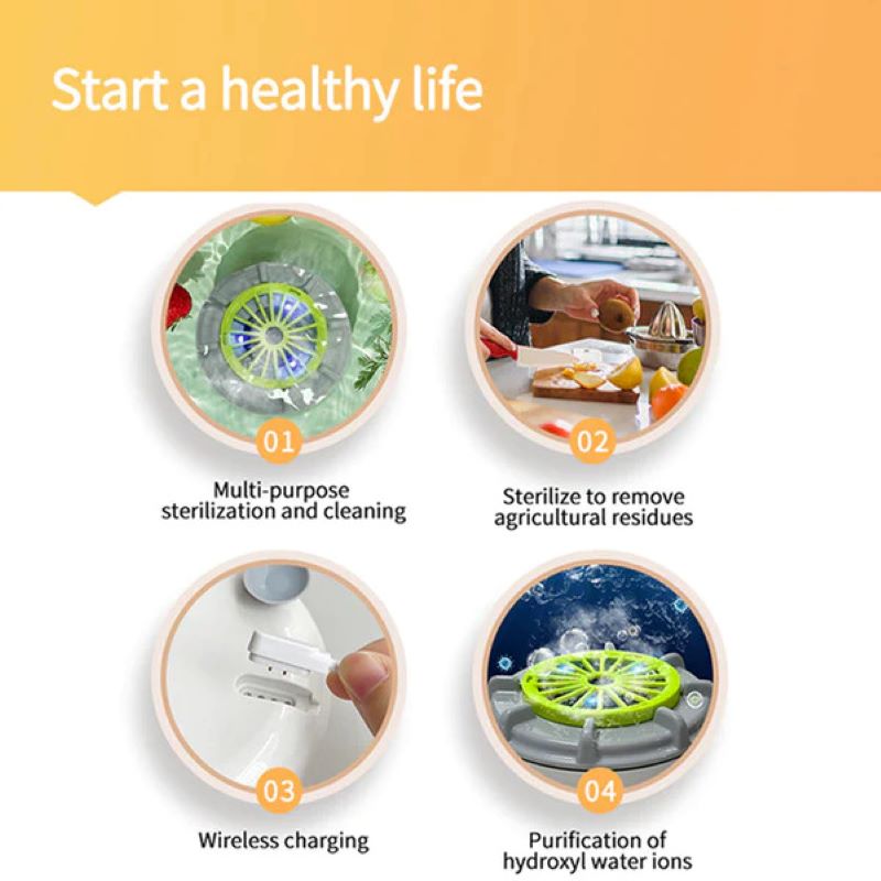 EcoWash | Portable Fruit & Vegetable Washing Machine with Vortex Cleaning Technology | Safe and Hygienic for Healthy Eating