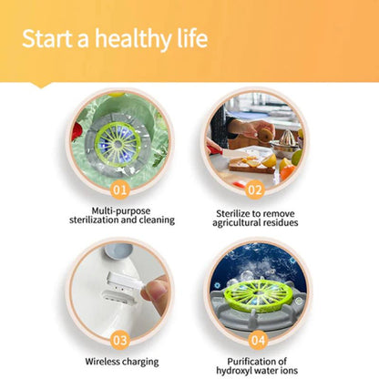 EcoWash | Portable Fruit & Vegetable Washing Machine with Vortex Cleaning Technology | Safe and Hygienic for Healthy Eating