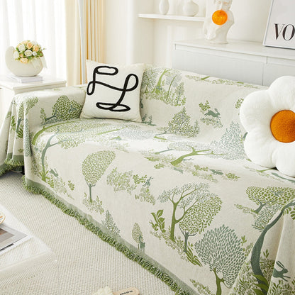 Eden Chenille Sofa Cover - Ultra-Soft, Pet-Friendly Protection, Forrest design