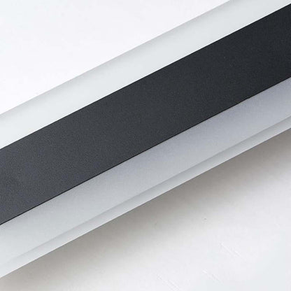 Applique murale LED d'extérieur moderne, luminaire linéaire en aluminium noir pour patio, jardin, entrée, étanche IP65, luminaire mural intérieur/extérieur