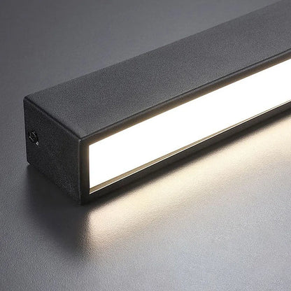 Plafonnier LED linéaire à montage encastré de 47 pouces, luminaire noir pour chambre, salon, couloir, éclairage domestique minimaliste contemporain