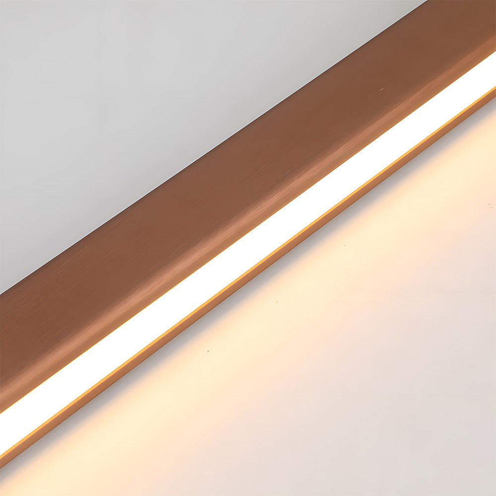 Linear Metal LED Fixture 47 in Black Kitchen Island Overhead Bar Lamp Slim Profile Adjustable Drop Modern Minimalist Style for Dining Room W