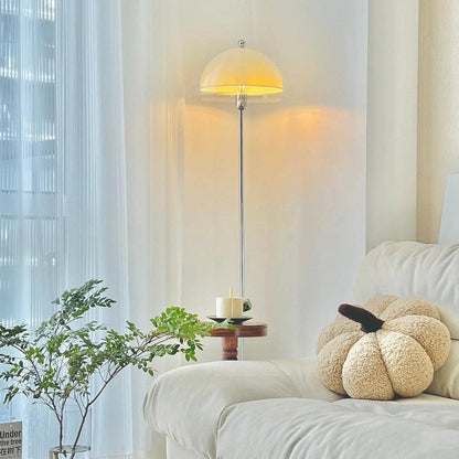 Standing Light with Dual-Layer Acrylic Diffuser 61 Inches Tall for Bedroom Office Chrome Metal Base Ambient Task Lighting Dimmable Compatibl