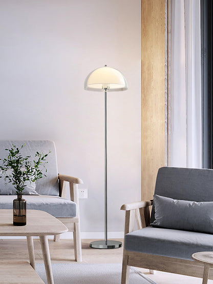 Standing Light with Dual-Layer Acrylic Diffuser 61 Inches Tall for Bedroom Office Chrome Metal Base Ambient Task Lighting Dimmable Compatibl
