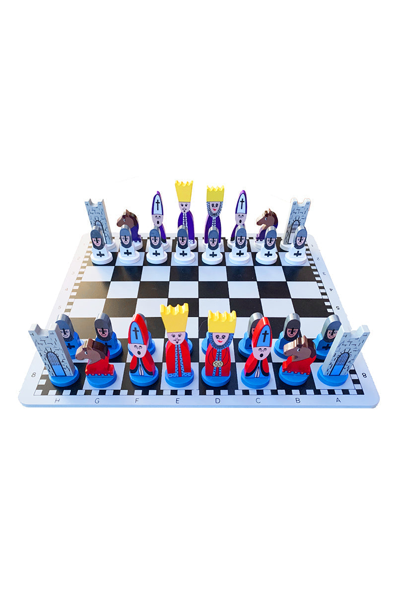 Educational Wooden Chess Set for Kids with Durable Design | Strategy Game for Critical Thinking
