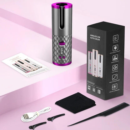 Cordless Hair Curlers for Women, Automatic Hair Curler with 6 Heat Settings, Automatic Curling Iron, Hair Styling Tool
