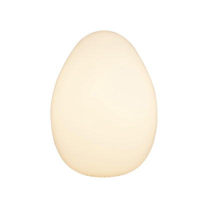 Lampe d'ambiance LED en forme d'œuf, 30 cm, abat-jour en polyéthylène blanc, 3 modes d'éclairage, lampe d'appoint sans fil et rechargeable pour intérieur et extérieur, salon et terrasse