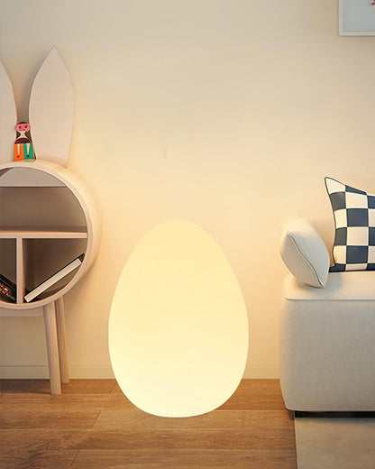 Lampe d'ambiance LED en forme d'œuf, 30 cm, abat-jour en polyéthylène blanc, 3 modes d'éclairage, lampe d'appoint sans fil et rechargeable pour intérieur et extérieur, salon et terrasse