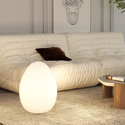 Lampe d'ambiance LED en forme d'œuf, 30 cm, abat-jour en polyéthylène blanc, 3 modes d'éclairage, lampe d'appoint sans fil et rechargeable pour intérieur et extérieur, salon et terrasse