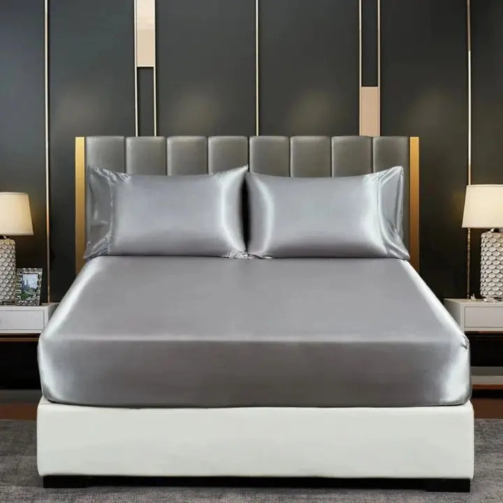 Parure de lit rafraîchissante Ortekor | Tissu en soie glacée avec design à rabat profond | Doux et respirant pour un sommeil confortable