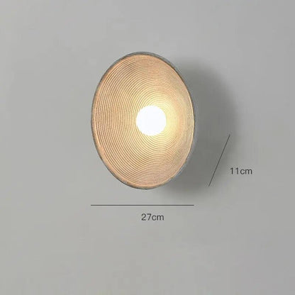 Textured Resin Wall Sconce Light Fixture White or Light Brown Accent Lamp for Bedroom Living Room Bathroom Mid-Century Modern Vintage Inspir
