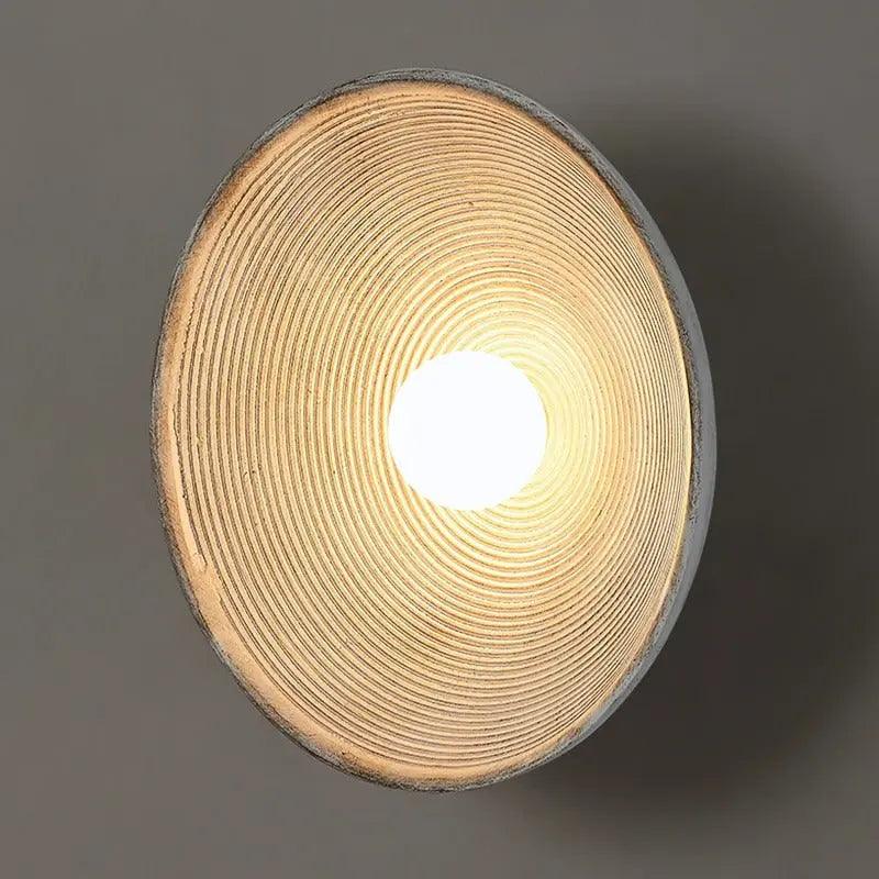 Textured Resin Wall Sconce Light Fixture White or Light Brown Accent Lamp for Bedroom Living Room Bathroom Mid-Century Modern Vintage Inspir
