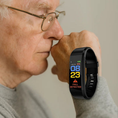 Série ElderCare | Montre connectée avec suivi de santé et géolocalisation GPS | Sécurité renforcée pour les seniors