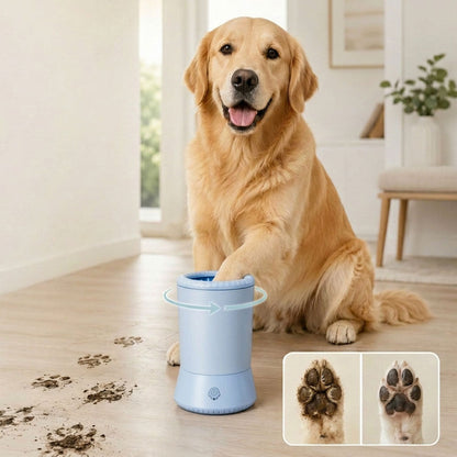 Ortekor Electric Pet Paw Cleaner Pro – USB Rechargeable Dog & Cat Paw Washer