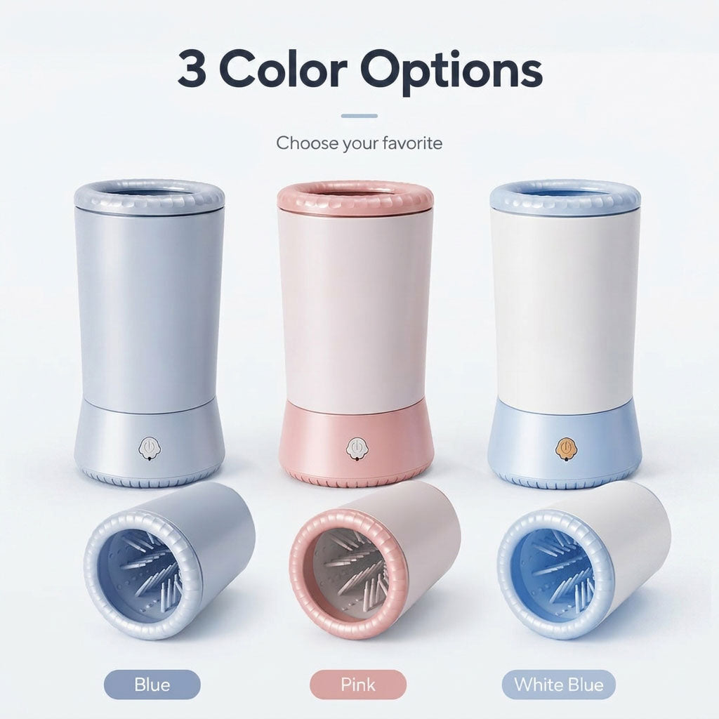 Ortekor Electric Pet Paw Cleaner Pro – USB Rechargeable Dog & Cat Paw Washer
