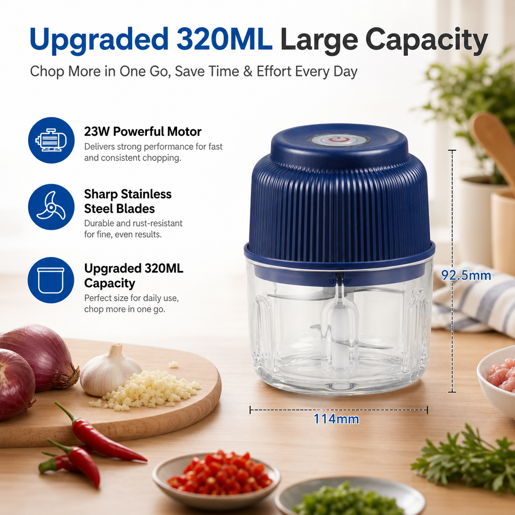 PREPPULSE – Mini Food Chopper for Fast and Convenient Meal Prep