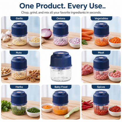 PREPPULSE – Mini Food Chopper for Fast and Convenient Meal Prep