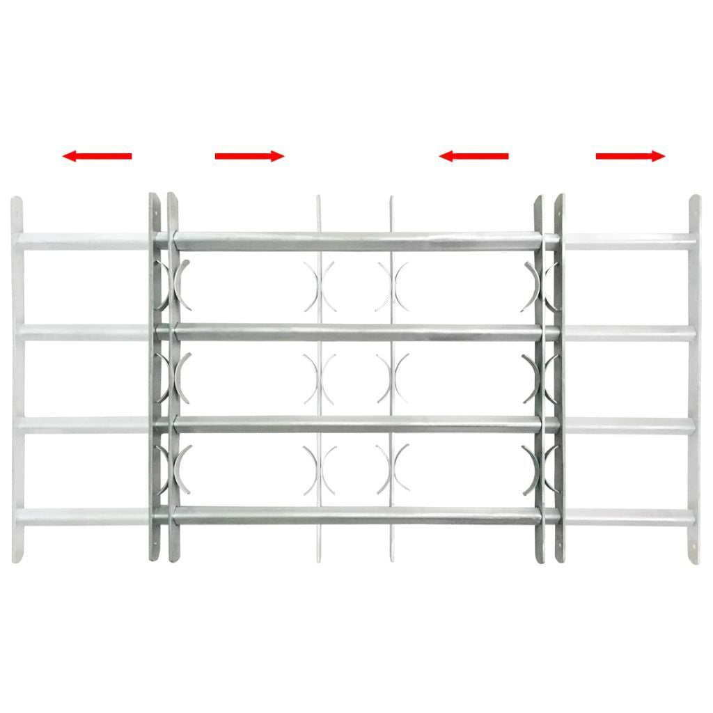 Elegant Adjustable Window Security Grille with 3 Crossbars for Enhanced Protection