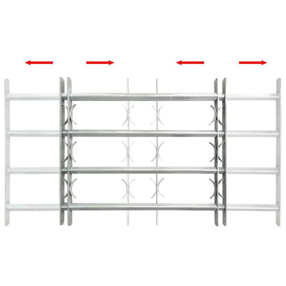 Elegant Adjustable Window Security Grille with 3 Crossbars for Enhanced Protection