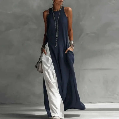 VACAYLUXE – Women’s Long Boho Dress with Relaxed Pocket Design
