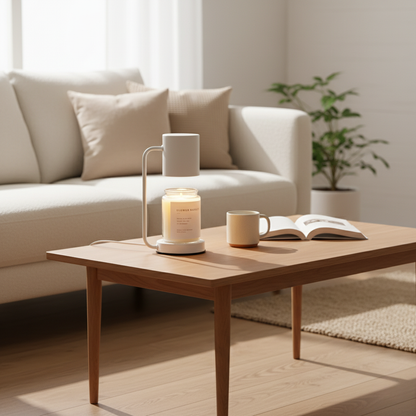 Lampe chauffe-bougie élégante | Lampe électrique polyvalente à luminosité réglable | Atmosphère chaleureuse pour la maison
